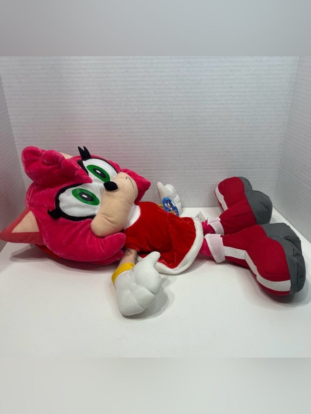 SONIC THE HEDGEHOG Amy Rose Plush doll 21” tall stuffed animal toy sega